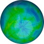 Antarctic ozone map for 2024-04-20
